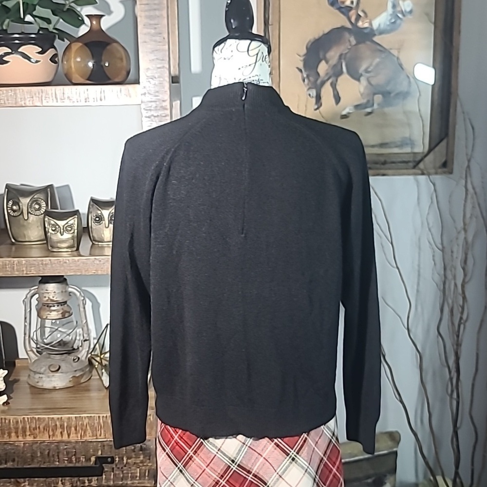 Karen Scott Zip Neck Black Knitwear - Picture 6 of 9